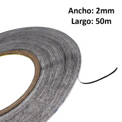 Cinta adhesiva doble cara 3M 2mm 50 metros para portátil y smartphone