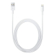 Cable carga y datos blanco compatible lightning usb 2mts iPhone 5 iPhone 6 iPhone 7