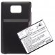 Batería compatible 2C 3000mAh negra + tapa trasera Samsung Galaxy S2 I9100 (GALAXY SII) - SGS0008